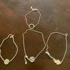 Silver bracelets